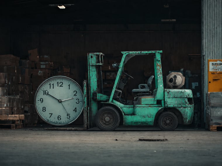 Oude heftruck