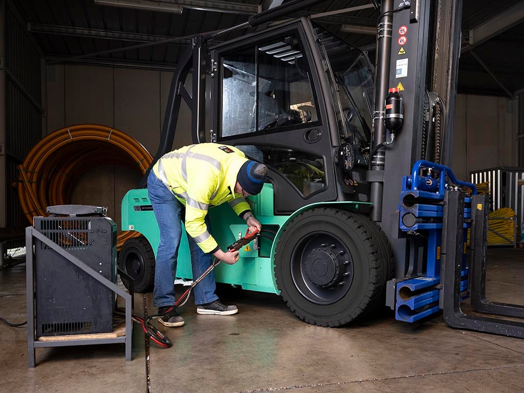 onderhoud van gebruikte heftruck